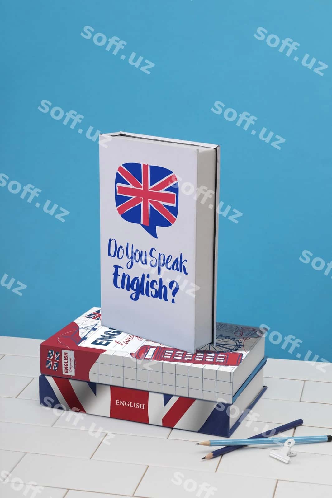 Ingliz tilidagi kitoblar qalambarlar bilan joylashtirish | English books arrangement with pencils 1