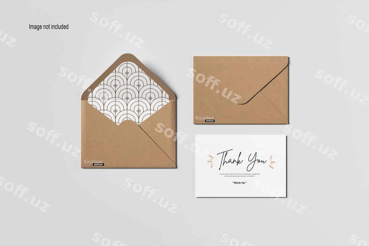 Konvert C6 mockup | Envelope c6 mockup 1