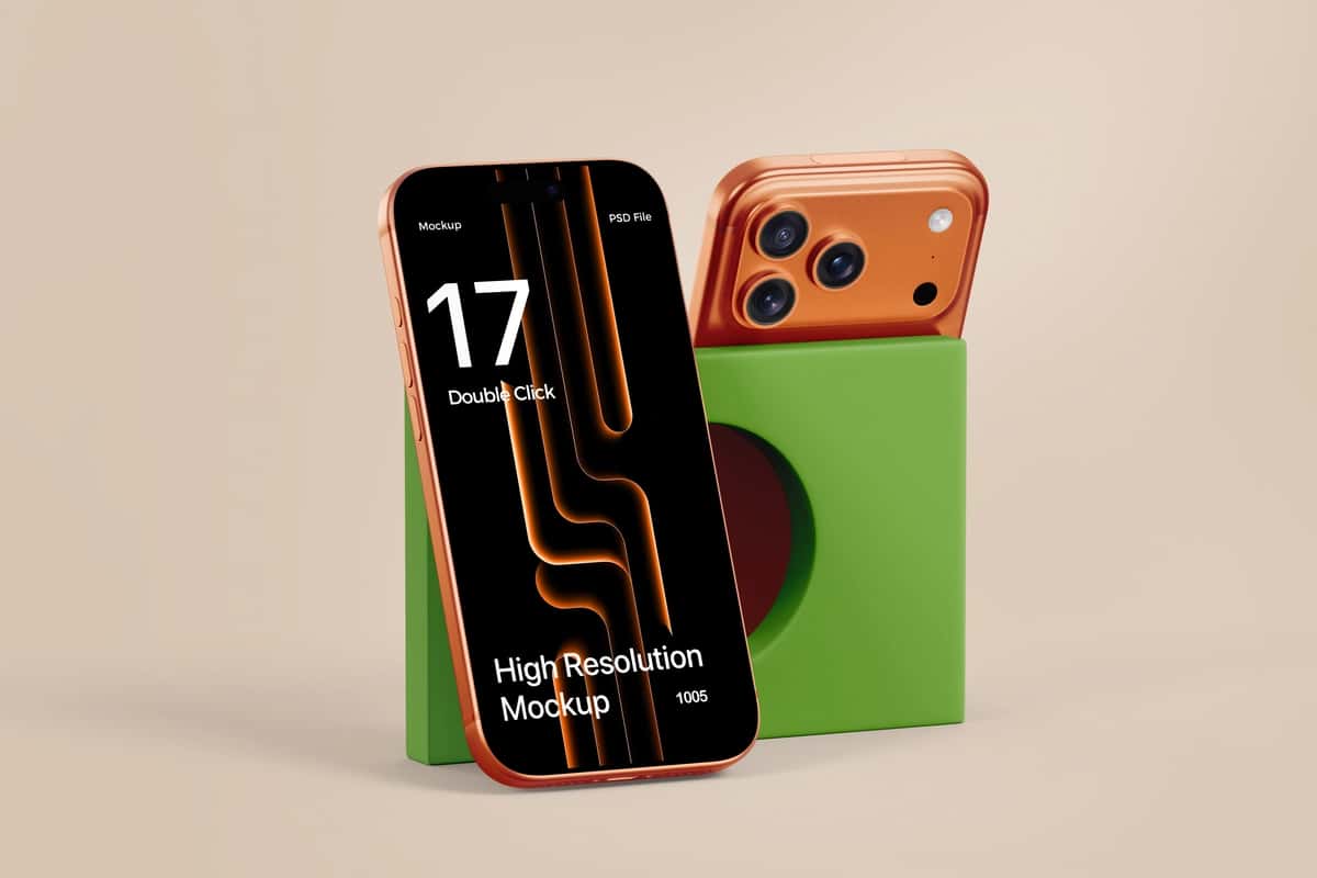 Dual minimalist smartfon 17 maketi ui ux ilovasi taqdimoti | Dual minimalist smartphone 17 mockup ui ux app presentation 1