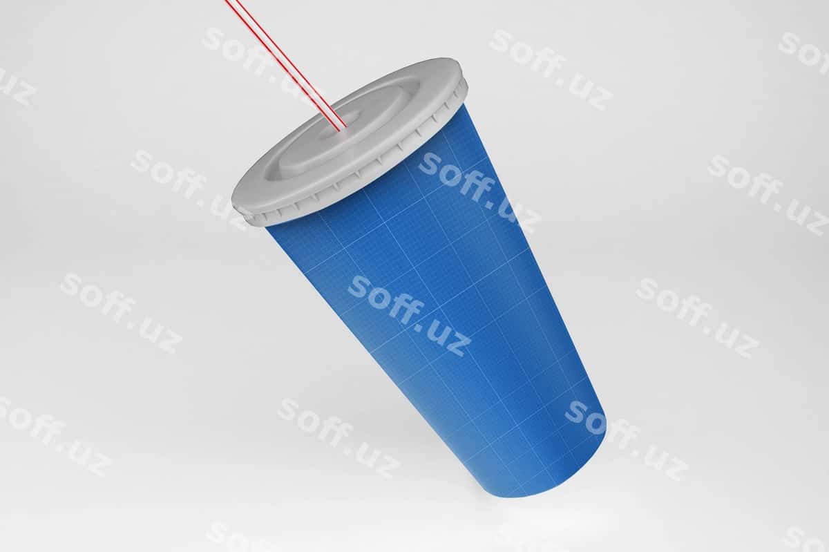 Fast food stakan namunasi | Fast food cup mockup 1