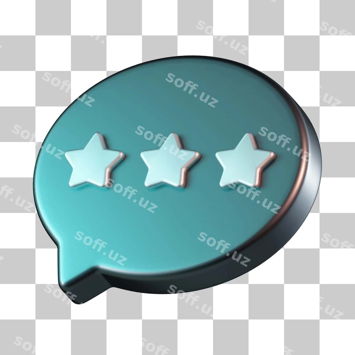 Fikr-mulohaza 3D belgisi | Feedback 3d icon 1