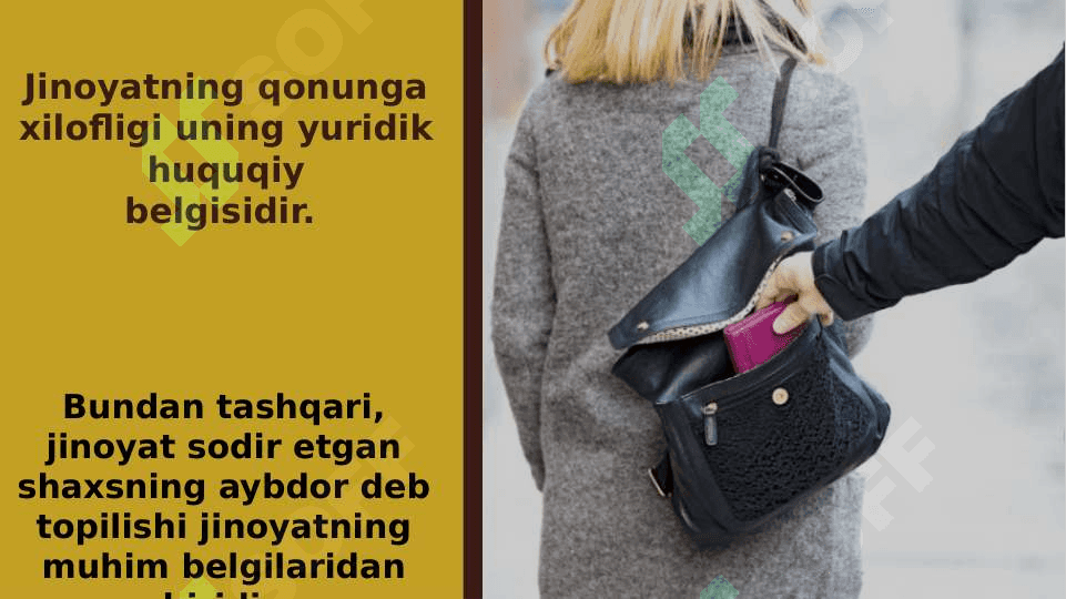 Jinoyat belgilari 3