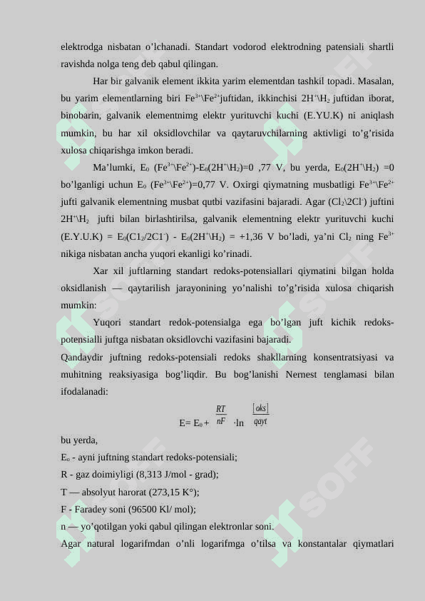 Oksidlanish-qaytarilish metodi yordamida titrlash 7