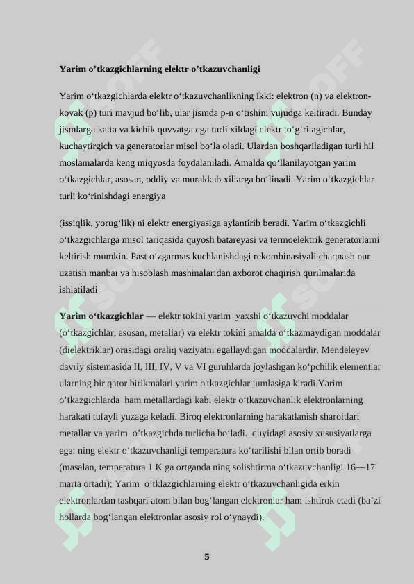 Yarim o’tkazgich parametrlarini o’lchash usullari 5