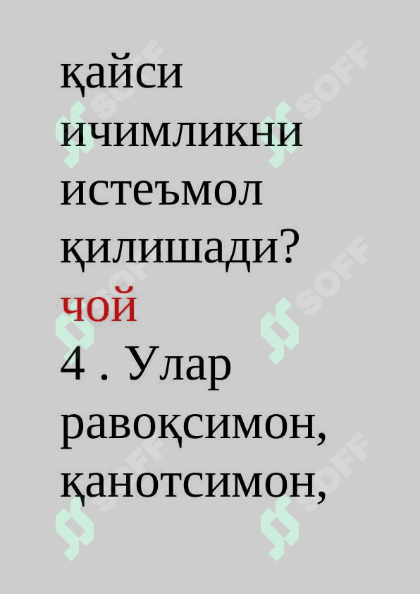 Mantiqiy savollar 5
