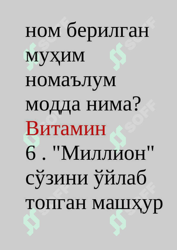 Mantiqiy savollar 8