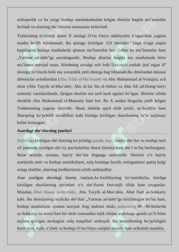 Abu Mansur as-Solibiy va uning Yatimat ad dahr asari 24 4