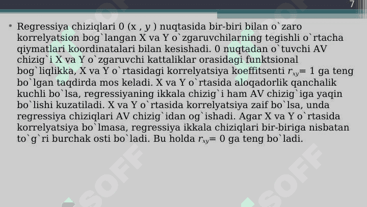 Regression tahlil 7
