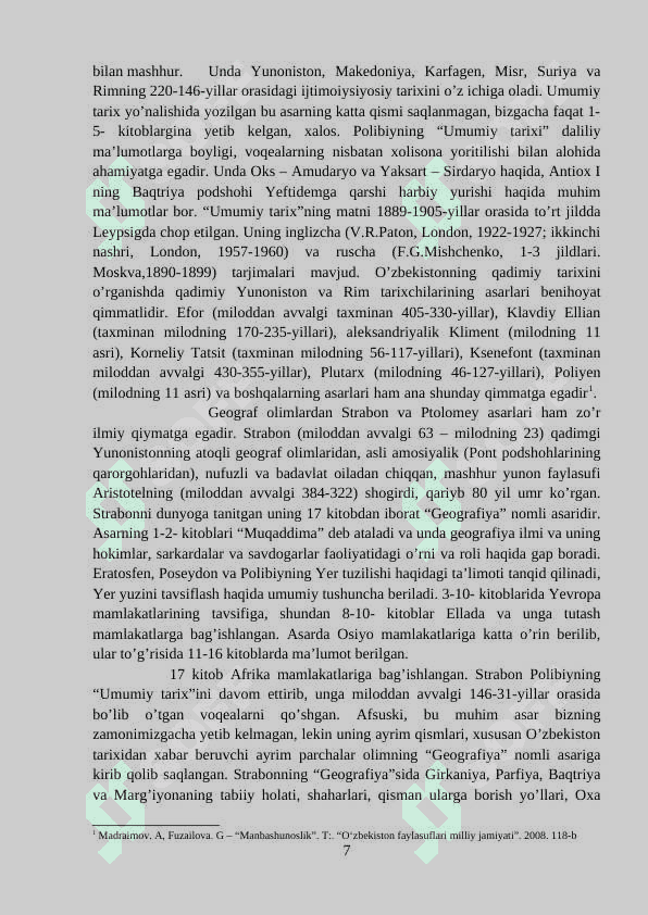 Antik manbalarda O'rta Osiyo 7