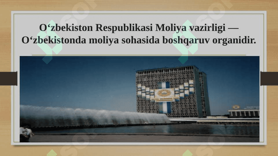 Moliya vazirligi ish jarayoni 2