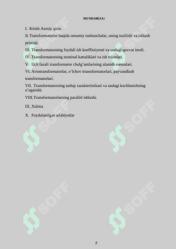 Transformatorlar 2