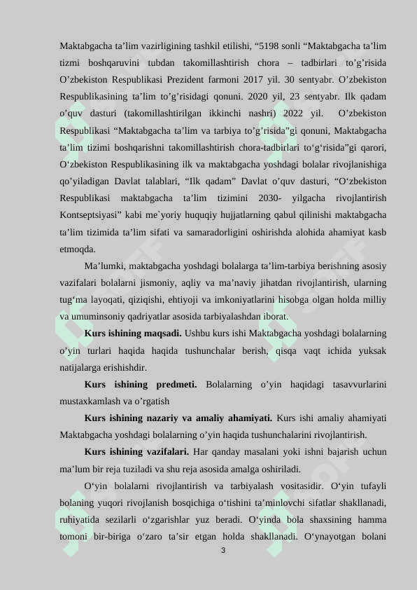Maktabgacha ta’lim yoshidagi bolalarni dunyo qarashini shakllantirishda oʻyinchoqlarni ahamiyati 3