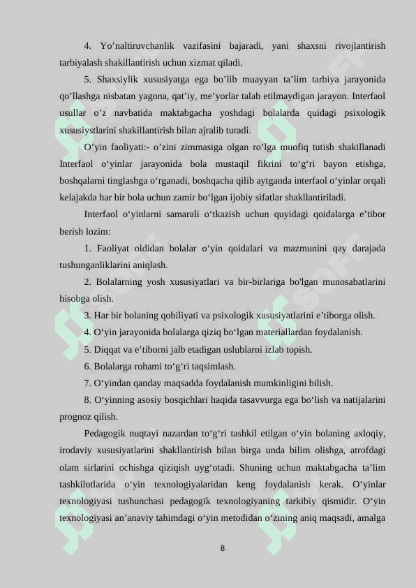 Maktabgacha ta’lim yoshidagi bolalarni dunyo qarashini shakllantirishda oʻyinchoqlarni ahamiyati 8