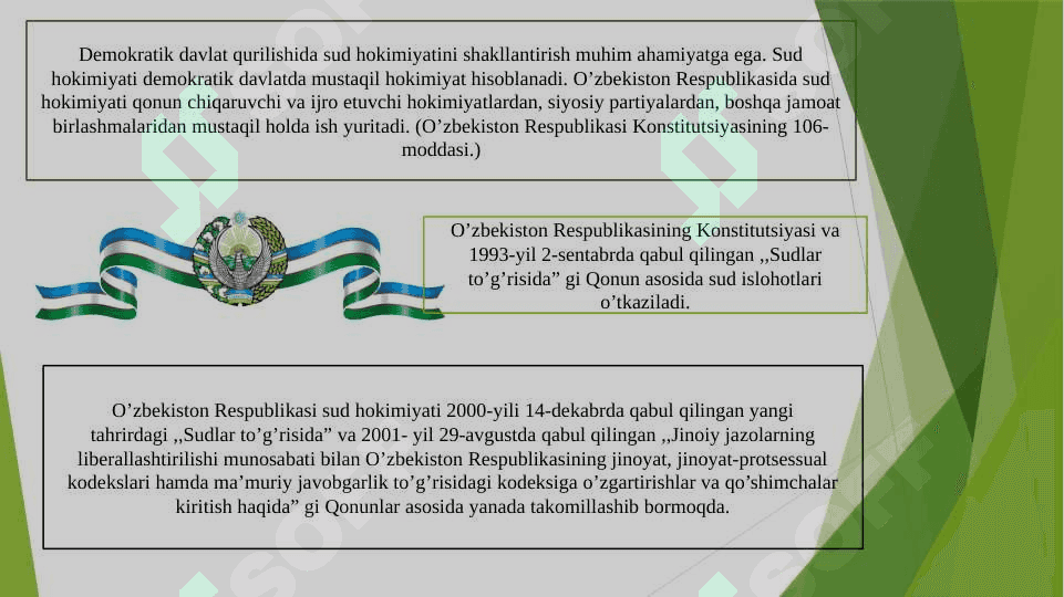 O’ZBEKISTONDA DEMOKRATIK, FUQAROLIK JAMIYATI ASOSLARINING SHAKLLANISHI, AMALGA OSHIRILGAN SIYOSIY ISLOHOTLAR 3