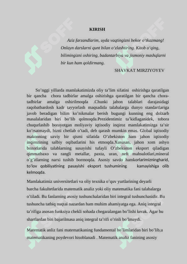 Xosmas integrallar 2