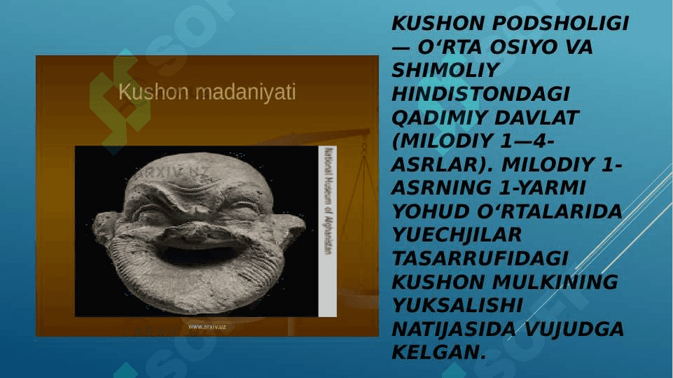 Kushon podsholigi davri madaniyati va san`ati 5
