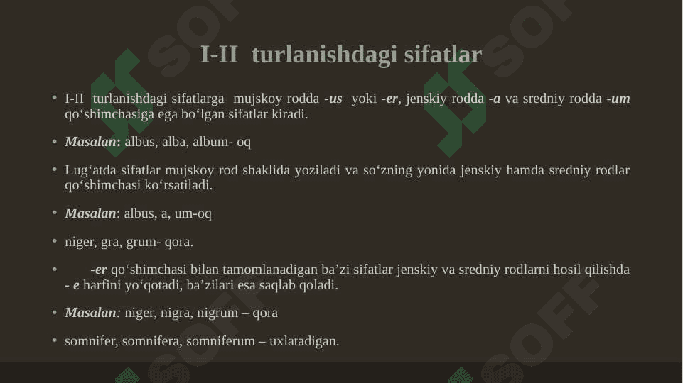 III turlanishdagi sifatlar 3