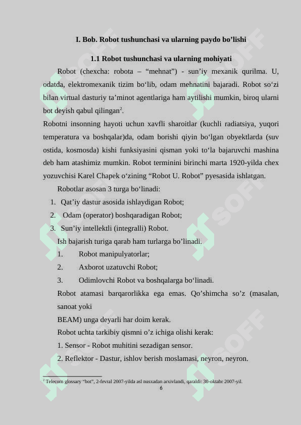QAT'IY DASTUR ASOSIDA ISHLAYDIGAN ROBOT 6