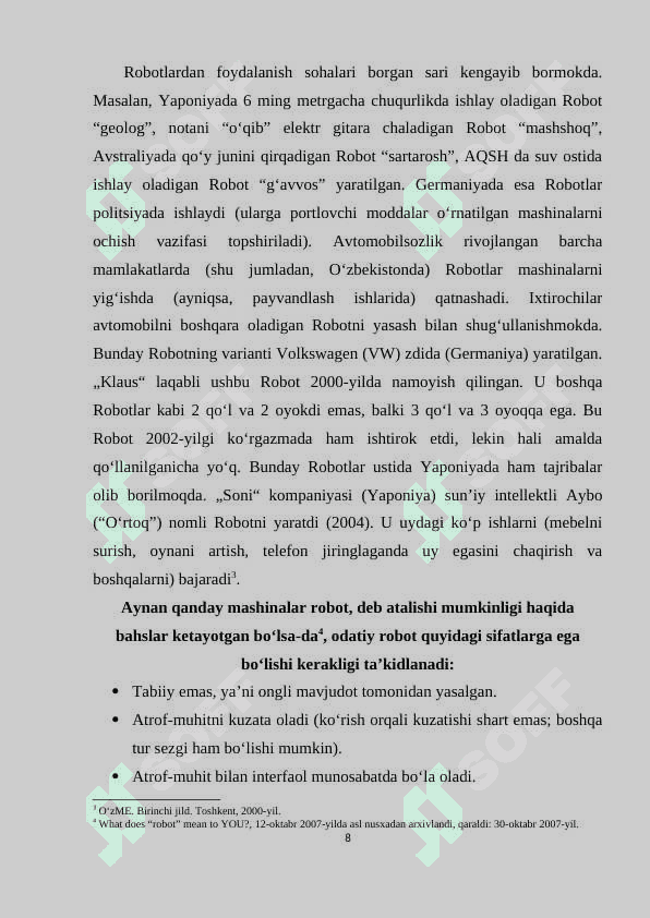QAT'IY DASTUR ASOSIDA ISHLAYDIGAN ROBOT 8