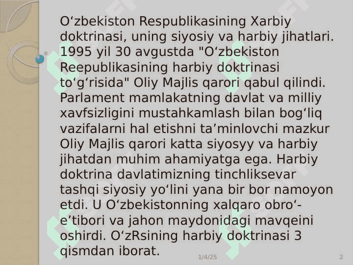 MUDOFAA DOKTRINASI 2
