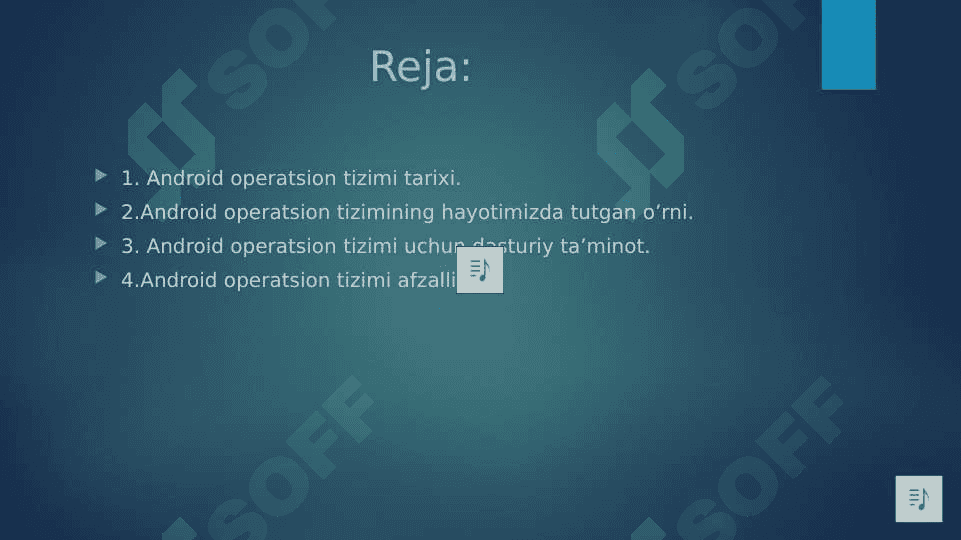 Android operatsion tizimi. 2