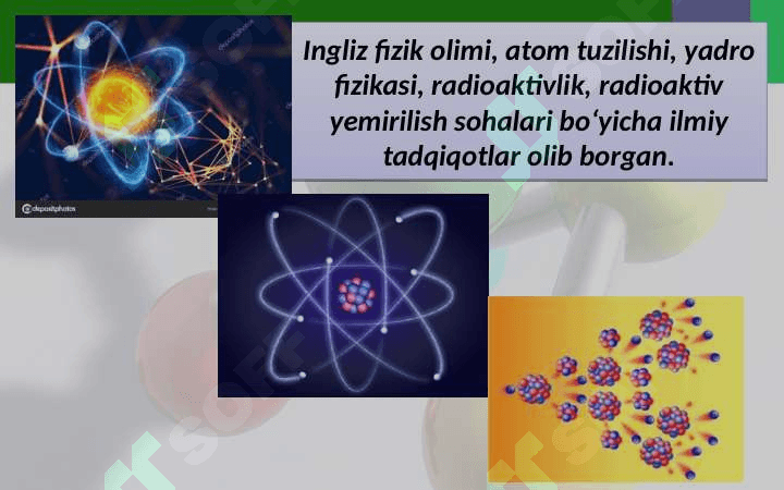 ATOM YADRO TUZILISHI. MASSA VA MAYDON. 4