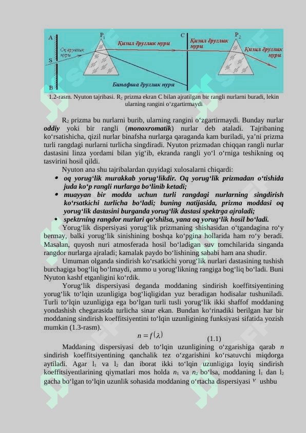 Yorugʻlikning yutilishi va dispersiyasi 2