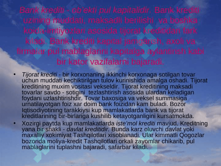 BANK DAROMADLARI VA ULARNING TARKIBI 4