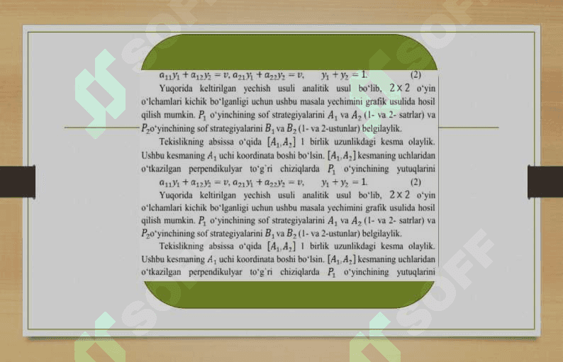 Matritsali O`yinlar 4