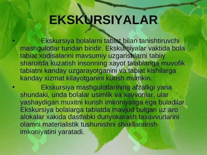 Bolalarni tabiat bilan tanishtirish 5