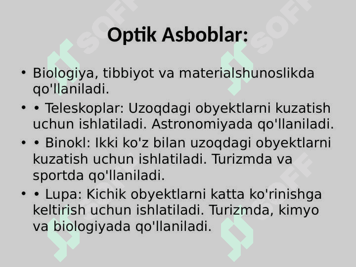 LABORATORIYA JIHOZ (ISITISH, O‘LCHOV, OPTIK ASBOB)LARI. 4