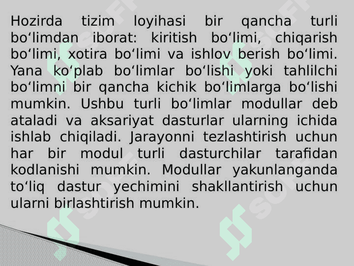 Ishlab chiqish, sinash va joriy qilish 2