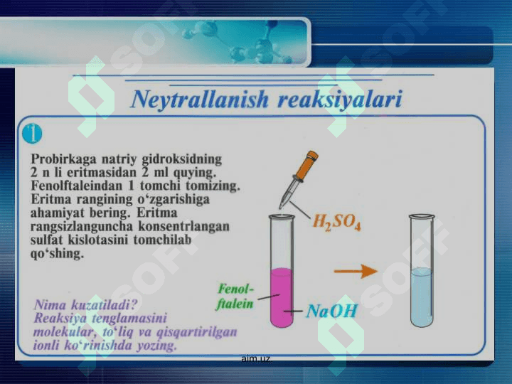 Tuzlarning olinishi va xossalari 3