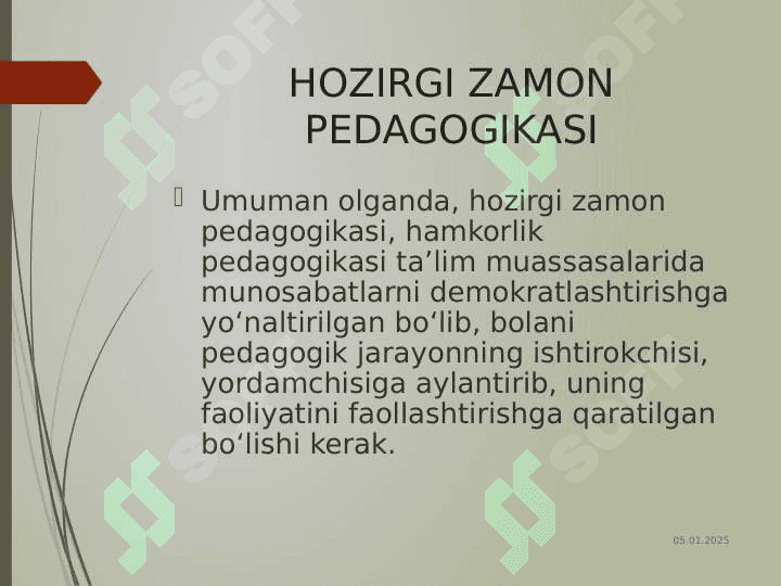 Pedagogik faoliyat va mahorat. 8