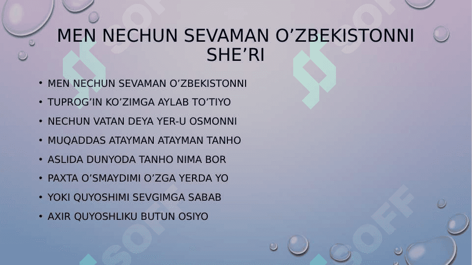 O'zbekiston haqida slayd 2