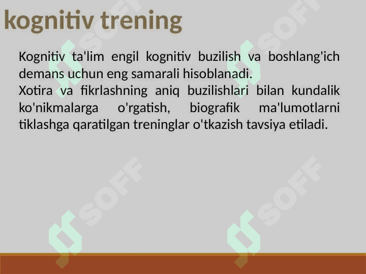 Kognitiv trening 4