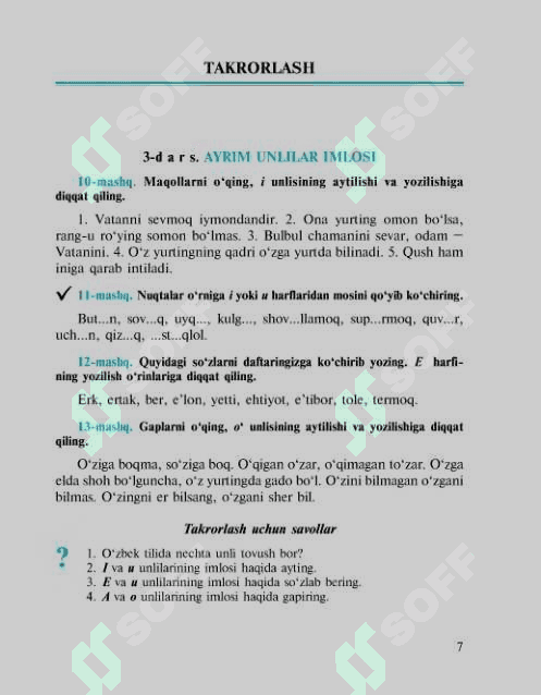 5- sinf ona tili yangi darslik 7