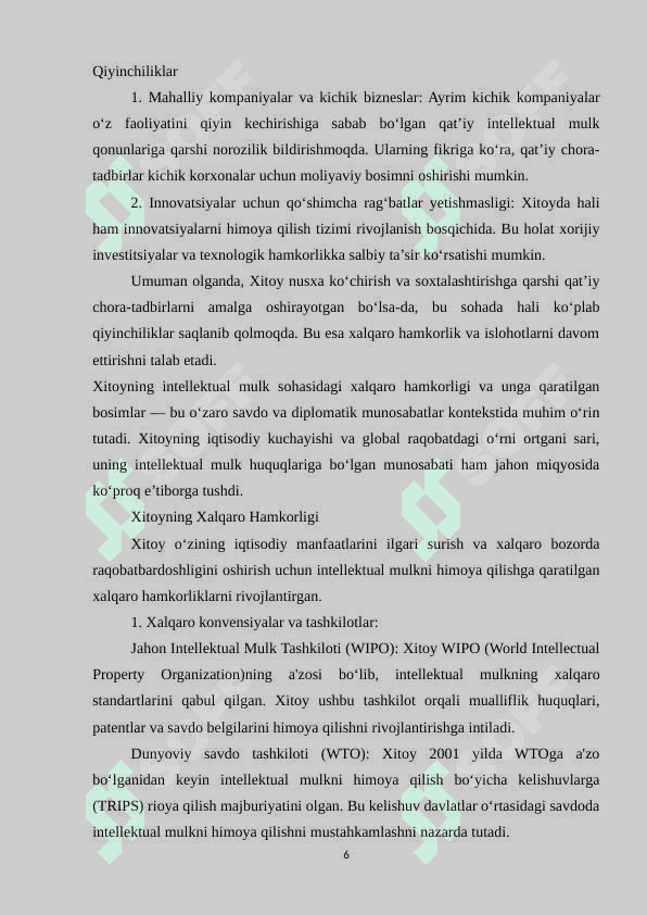 Xitoyda intelektual mulk huquqi 6