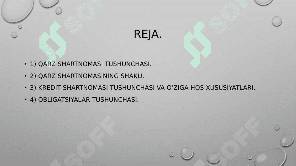 Qarz va kredit shartnomasi 2