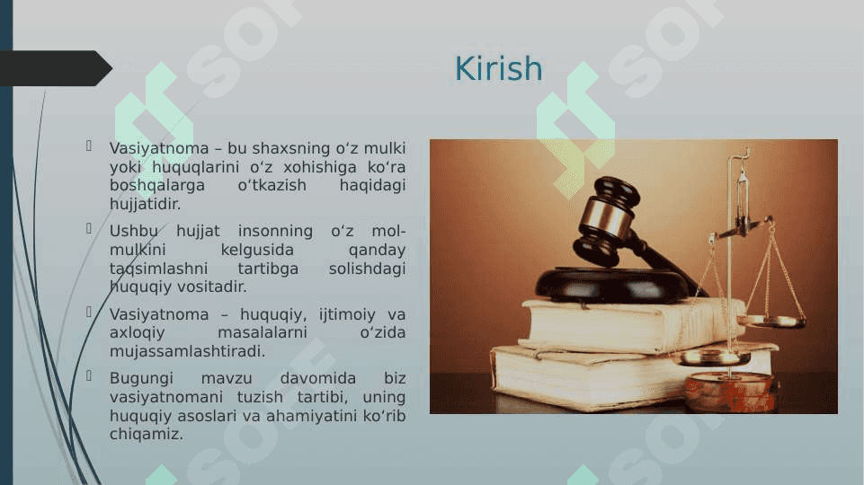 Davlat tilida ish yuritish , vasiyatnoma 3