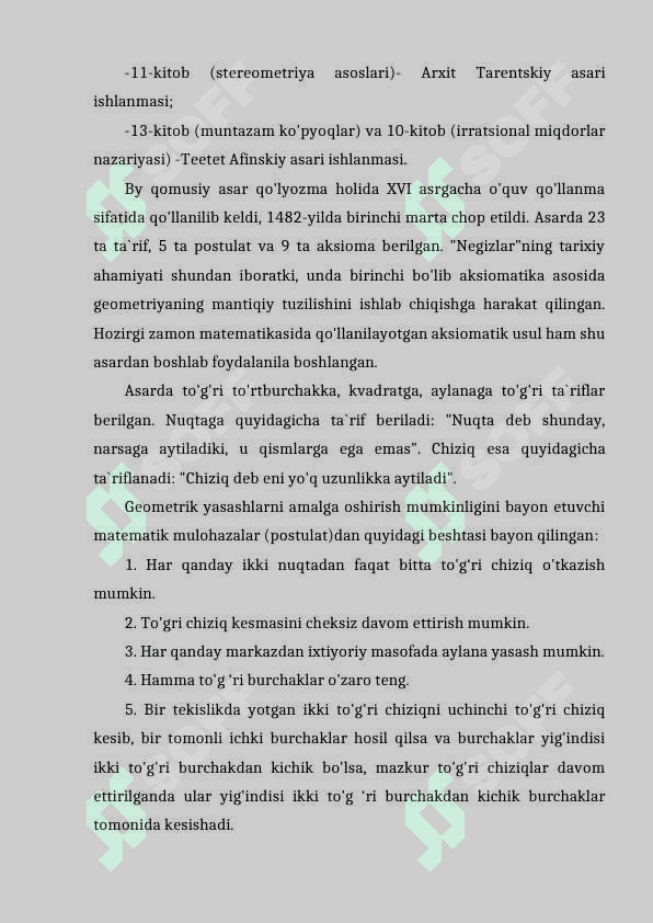 AKSIOMATIK USUL YEVKLIT NEGIZLARI 3