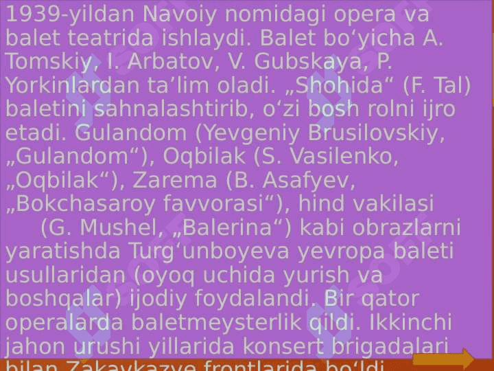 Mukarram Turg'unboyeva hayoti va ijodi 8