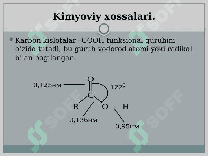 KARBON KISLOTALAR VA ULARNING XOSILALARI 8