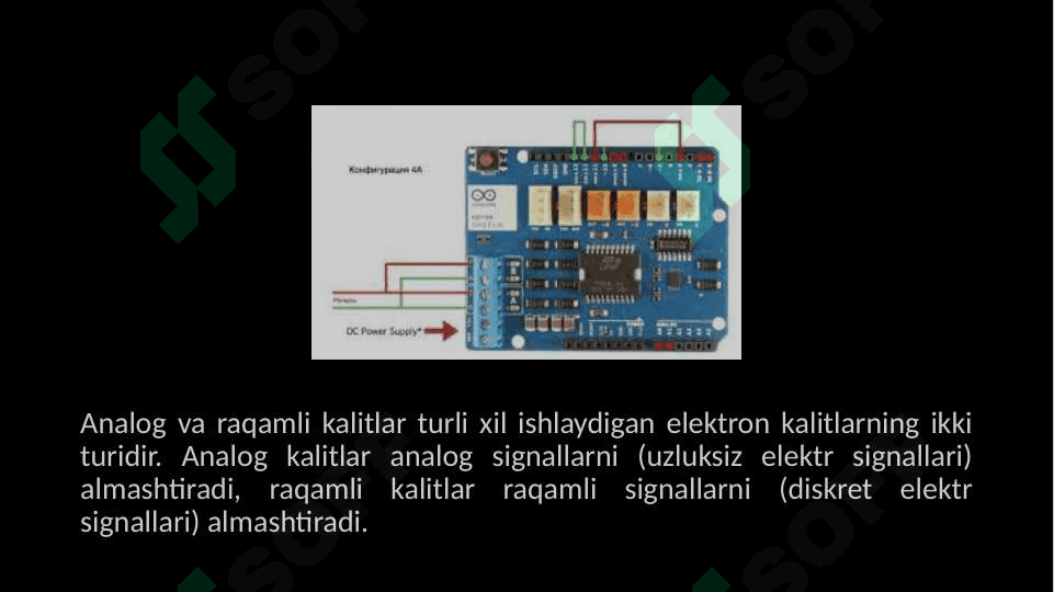 Analog raqamli va raqamli analog oʻtkazgichlar 3