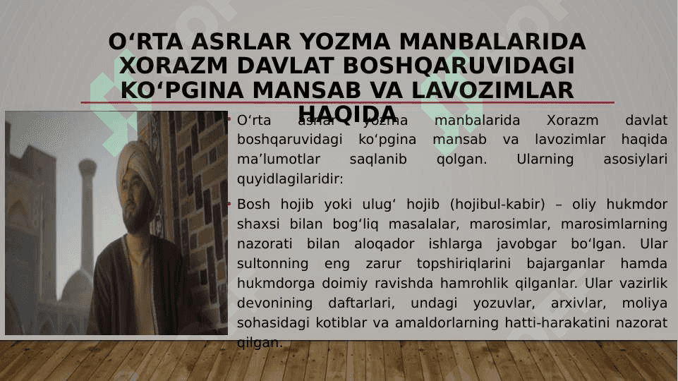 Xorazm davlati boshqaruv tizimi 7