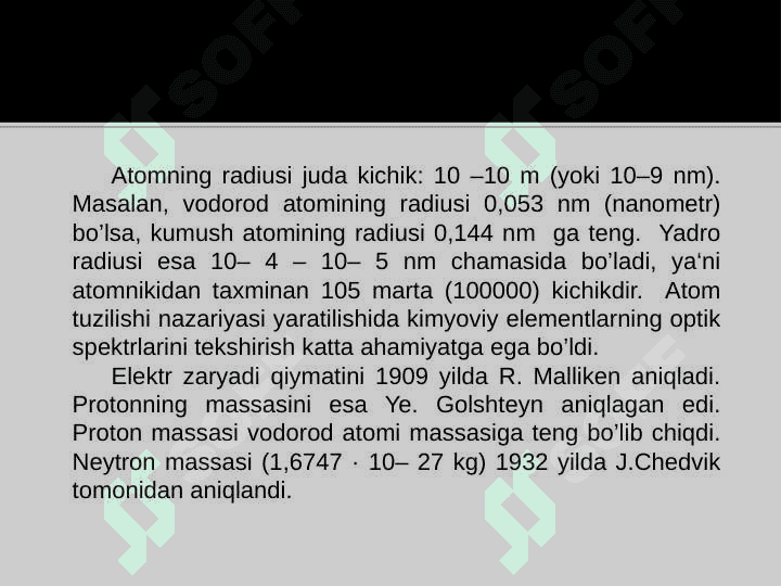 Atomning modellari. Rezerford tajribasi 6
