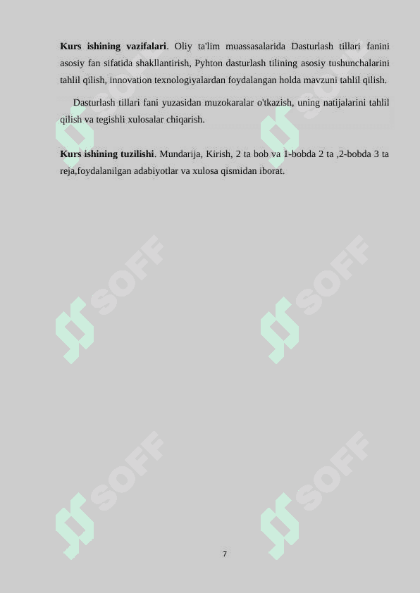 PHYTON DASTURLASH TILIDA GRAFIKA BILAN ISHLASH. 7