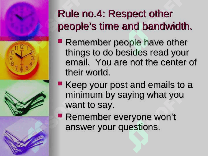 Internet Etiquette or Netiquette 6