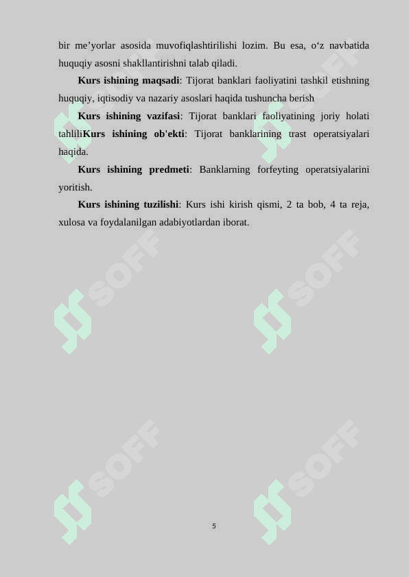 TIJORAT BANKLARINI TASHKIL QILISHNING HUQUQIY VA IQTISODIY ASOSLARI 5