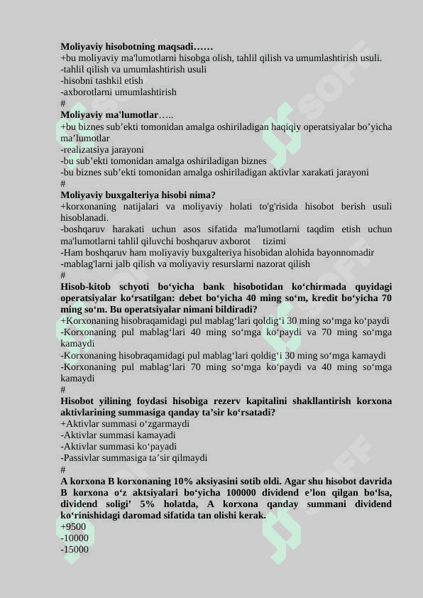 Moliyaviy_hisob. test javobi bilan 2